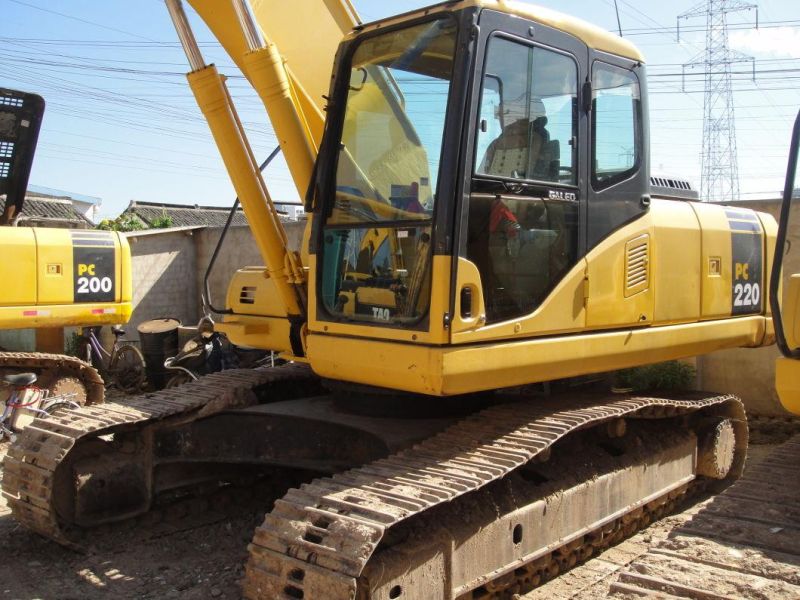 22t Japan Made Excellent Working Condition Used Komatsu PC220-7 Hydraulic Excavator