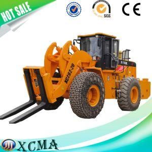 Powerful Stone Block Handler Forklift Wheel Loader Machine Wheel Stone Loader Factory