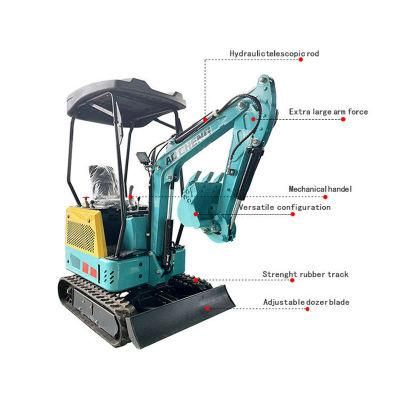 Chinese Cheap EPA CE Mini Small Micro Hydraulic Long Boom Excavator Digger Price with Cabin Import for Sale