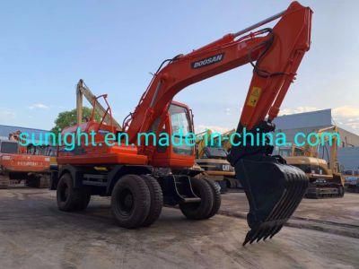 Good Condition Wheel Excavator Doosan Dh150W-7 Tire Excavator on Sale