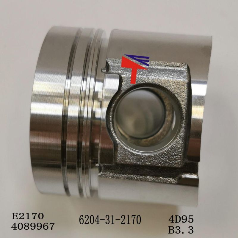 High Quality Diesel Engine Mechanical Parts Piston 6204-31-2170 for Engine Parts 4bt Qsb3.3 4D95 Generator Set