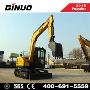 China Factory 6ton Mini RC Excavator with Yanmar Engine