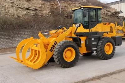 Strong Multi-Function Wheel Loader (HQ940) with Timber Brab