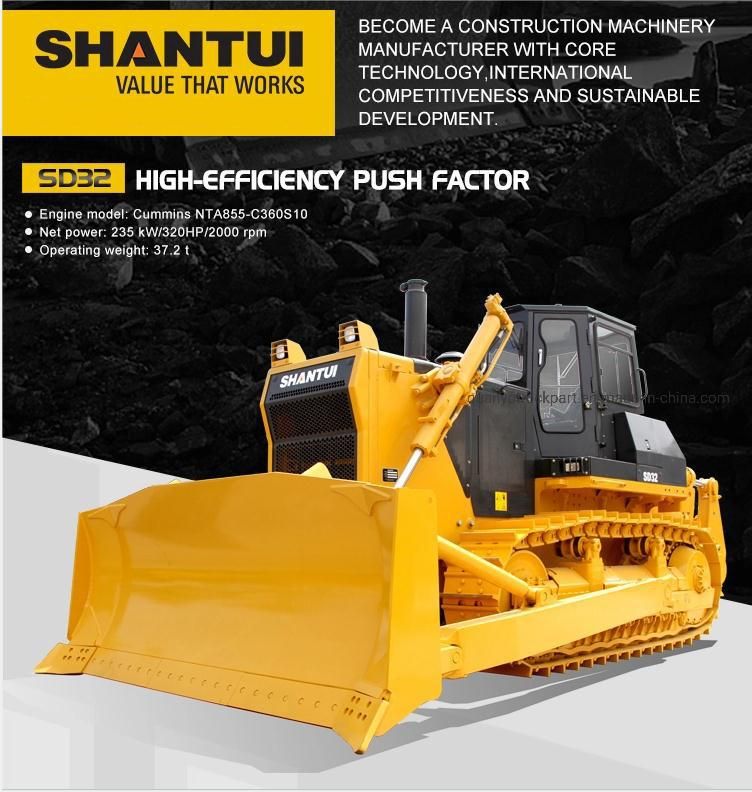 320HP Shantui Bulldozer SD32 with Single-Shank Ripper