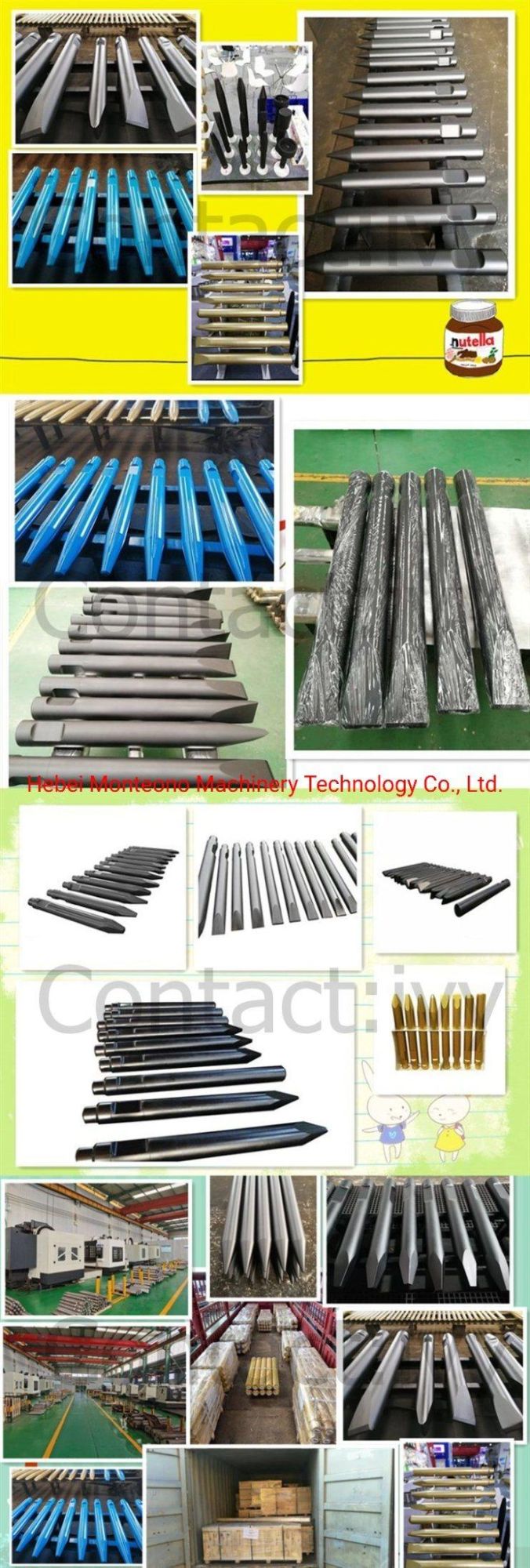 Hydraulic Breaker Moil Chisels 60mm for Sb35 Model