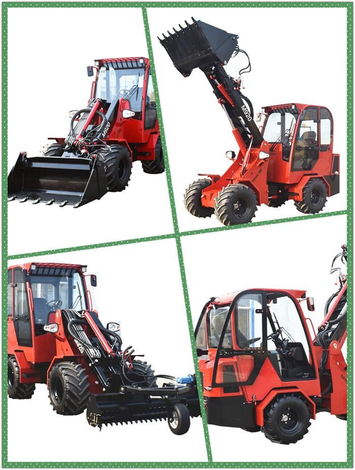 European Design Multifunction 1500kg Small 4X4 Telescopic Wheel Loader Machine for Farming