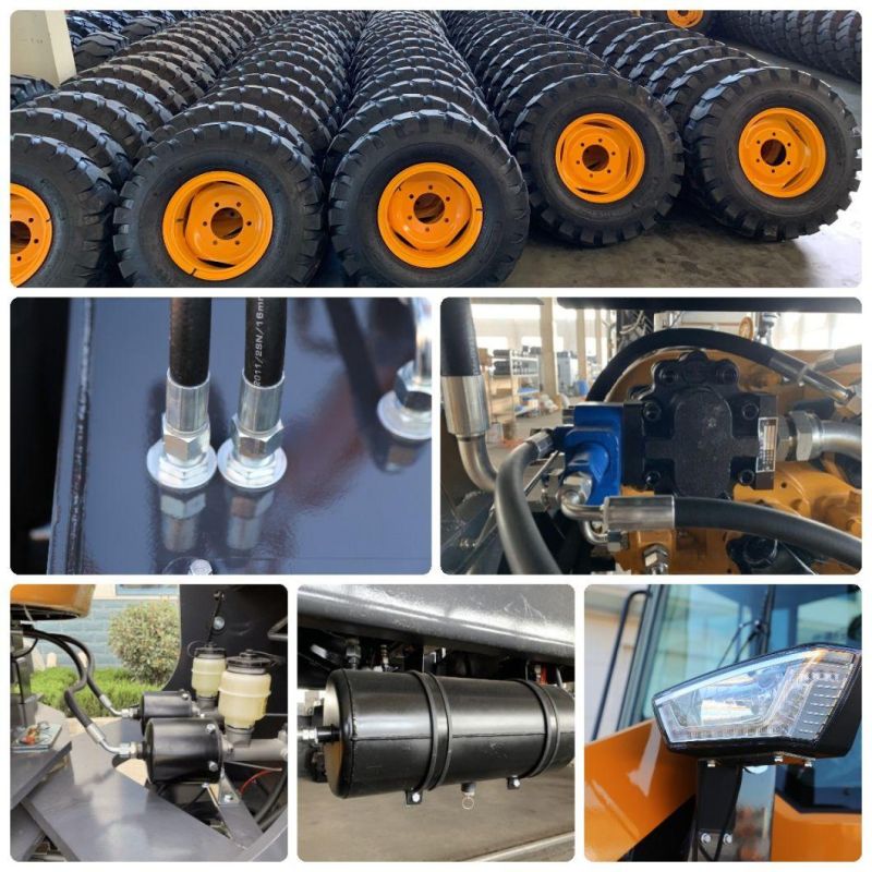 Verify Supplier Lugong Engine with Turbo Air Brake Loader with Grapple for Minning LG946