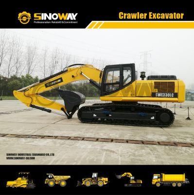 Chinese Hydraulic Crawler Excavator 33ton Chain Excavator with Cummins Engine
