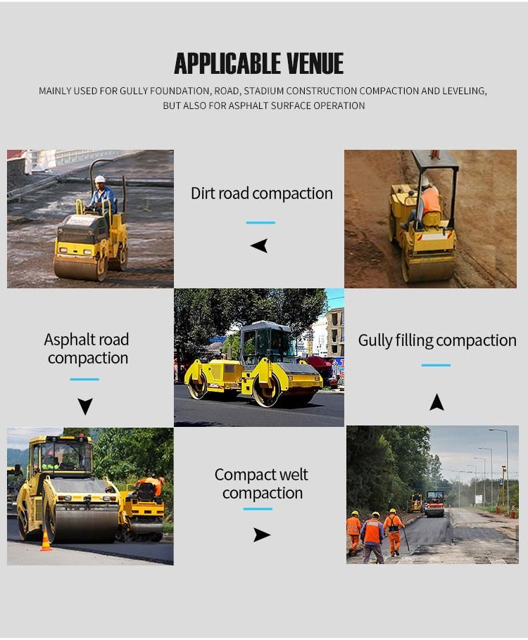Road Roller Compactor Double Drum Equipment for Use