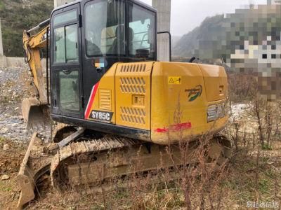 Used Mini Medium Backhoe Excavator Sany Sy75c Construction Machine Second-Hand