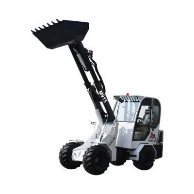China Famous Brand Construction Machinery 1.5tons Telescopic Wheel Loader with Rock Bucket