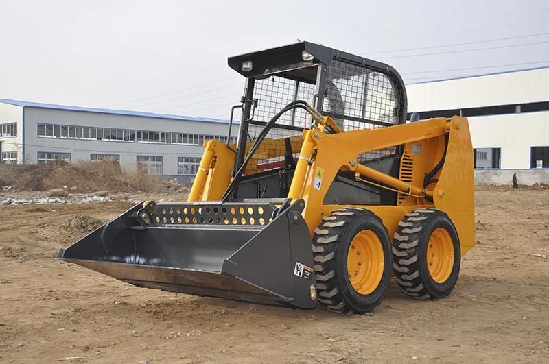 Mini Skid Steer Loader with Chain Attachment Mini Skid Steer Loader with Diesel Engine EPA Approval