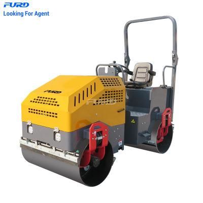 Fyl-900cc Double Drum Asphalt Roller Mini Road Roller Compactor for Sale