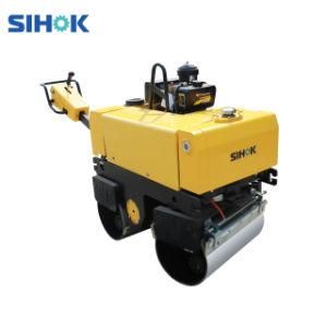 800kg Diesel Engine Hydraulic Turning Self Propelled Double Drum Hand Asphalt Roller