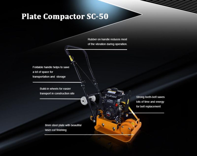 Hot Sell Recoil Starter 3HP Garden Plate Compactor