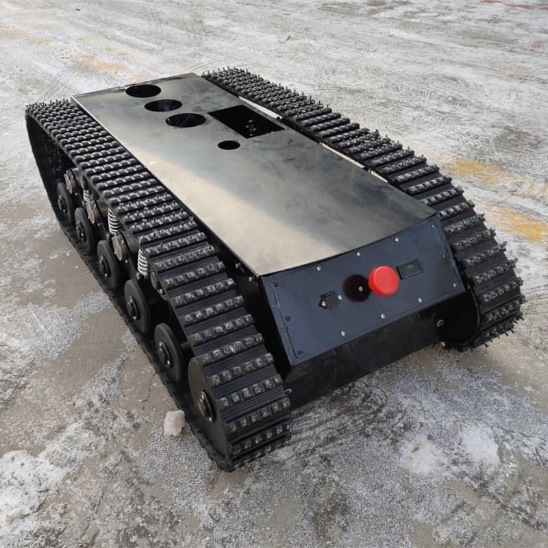 Rubber Track Chassis Robot with 100-200kg Carry Capacity