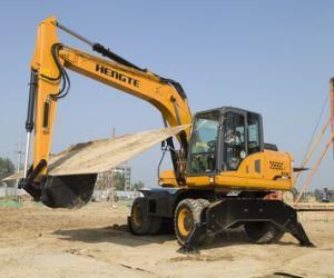 Hot Sale Compact Wheel Excavator in Kazakhstan