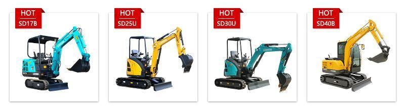 Shanding 600kg 1ton 2ton 3ton Mini Hydraulic Excavator Small/Mini/Micro Bagger with CE Certificate