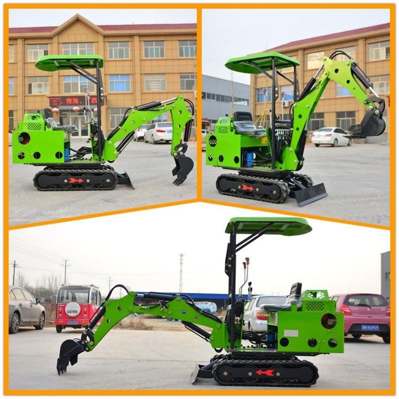 China High Standard 0.8 T Small Backhoe Digger Hydraulic Pump Rubber Crawler Track Fw10s Mini Excavators Cheap Price for Sale
