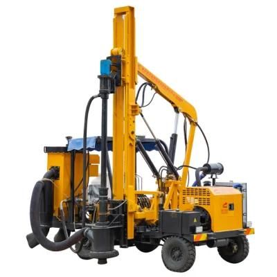 Guardrail Pile Driver with Hydraulic Hammer