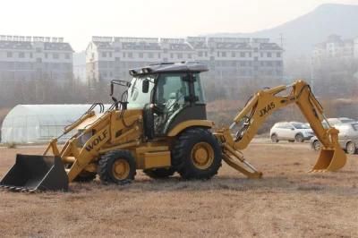 Wolf 4X4 Wheel Drive Backhoe Loaders for Construction
