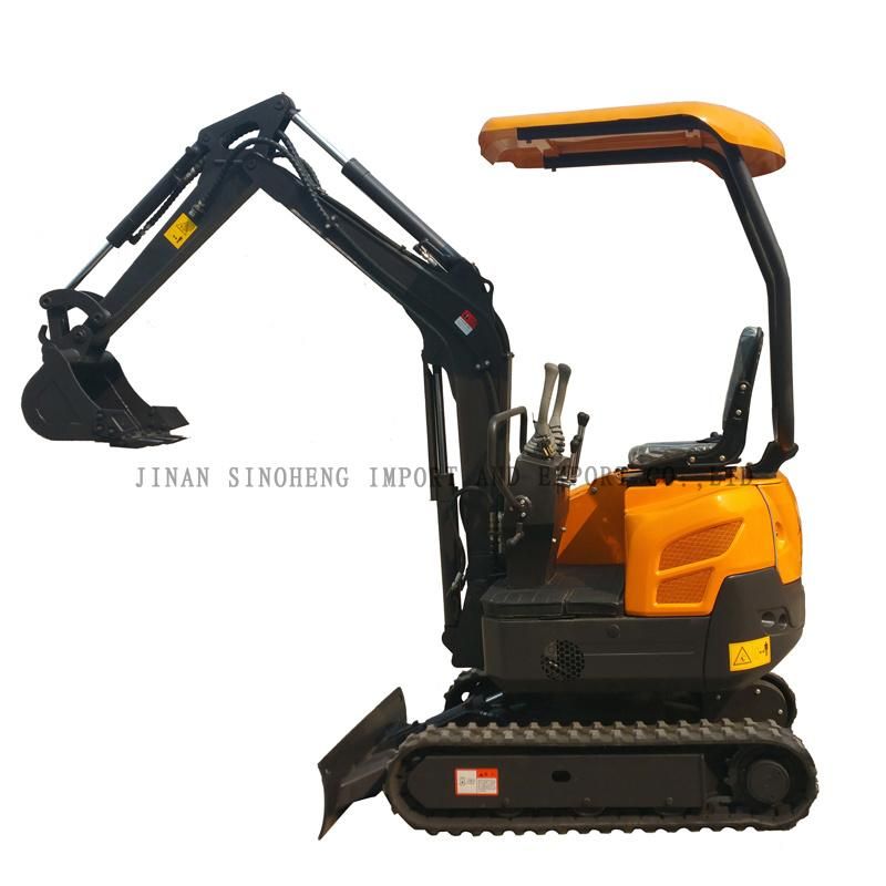 Mini Excavator Sh16 China Small-Scale Excavator Operating Weight 1.4t