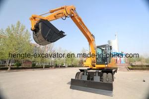 Compact 16 Ton Wheel Excavator with Full Hydraulic System