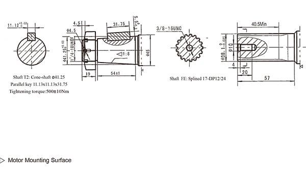 Large Torque Bmt 315cc Hydraulic Orbit Motor for Drilling Machine