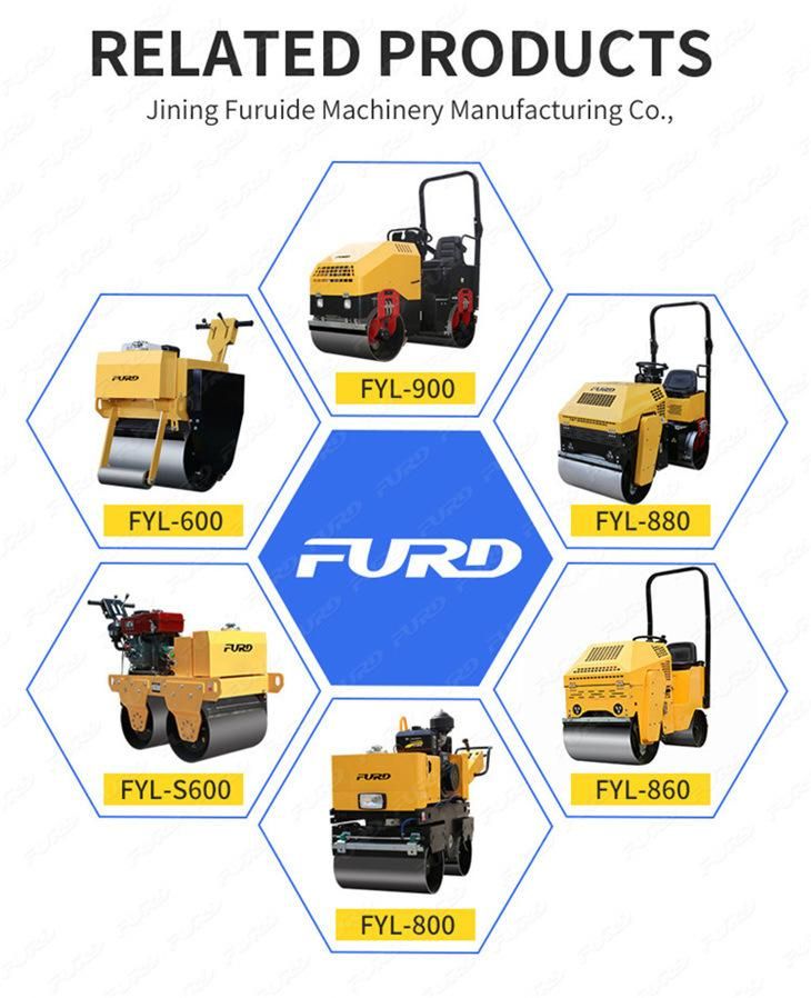 Cheap Price 700kg Two Wheel Road Roller Machine for Sale