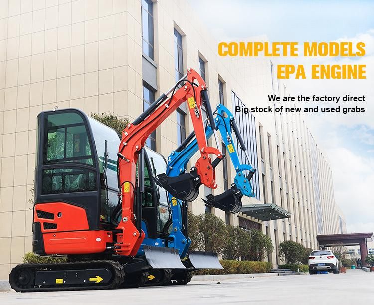 Excavator 1000kg Diesel Hydraulic Escavatore Mini Small Micro Crawler Bagger Digger Mini Excavators