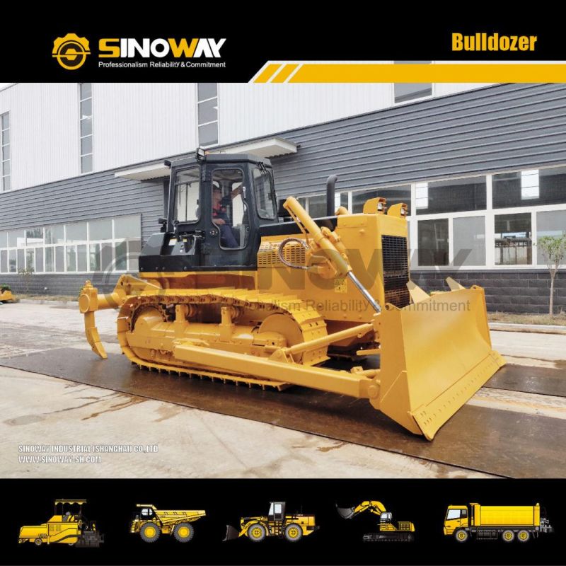 Chinese 17.8ton Hydraulic Bulldozers with Winch and Rear Ripper