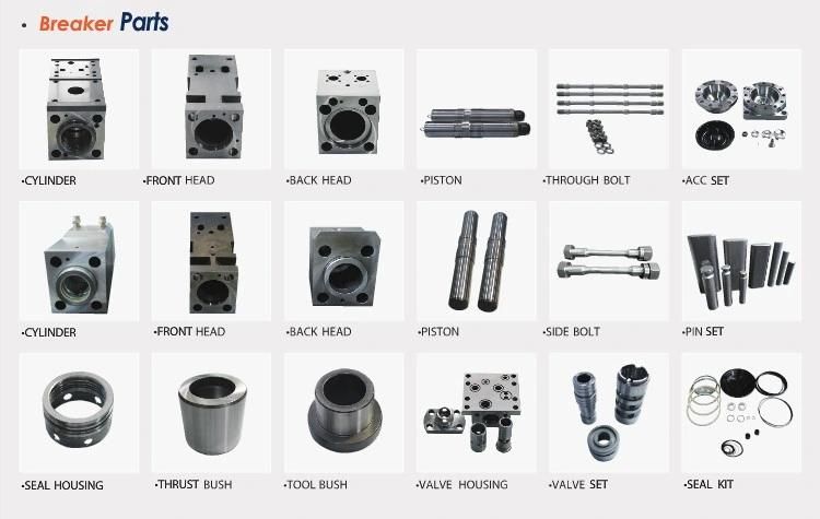 Mini Excavators Spare Parts Hydraulic Concrete Hammer Hydraulic Rock Breaker
