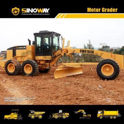 High Efficiency 15 Ton Road Grader with Rear Ripper and Blade