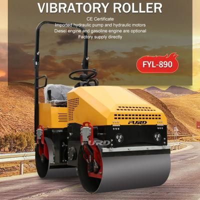 New Mini Vibratory Road Roller Factory Price with 1 Ton Weight