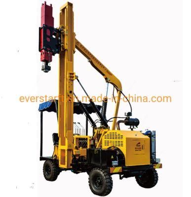 Construction Road Safety Pile Driver with Hydraulic Hammer