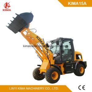 Kima15A Wheel Loader with Euro 3 Engine Full View Cabin 1.5 Ton
