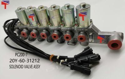 Good Quality of Excavator PC200-7 Solenoid Valve Group Assy 20y-60-31212