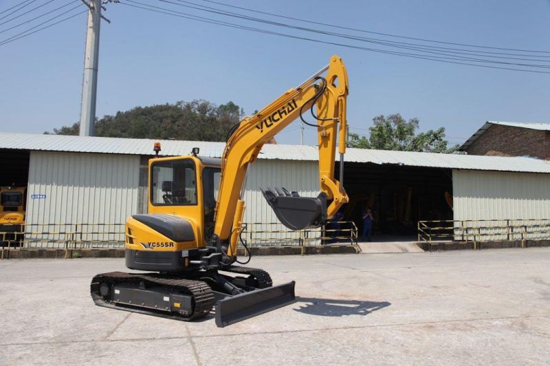 Yuchai Mini Excavator Yc55 6 Ton Small Digger Crawler Excavators for Sale