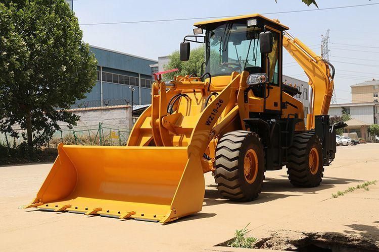 4.8 Ton Backhoe Loader Wz15-26 Backhoe Wheel Loader