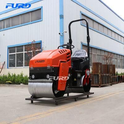 High Compacting Efficiency 1000kg Hydraulic Drive Road Roller for Asphalt Roads