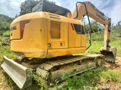 Used Mini Medium Backhoe Excavator Liu Gong Clg9075e Construction Machine Second-Hand