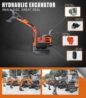 CE Approved Mini Diggerzero Tail Swingmini Diggermini Diggerreduced Tail Designcompact Design0.8t Mini Digger1t Mini Digger1.8t Mini Digger