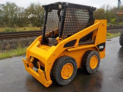 New Mini Tractor Loader 0.8 Ton 265f Skid Steer Loader with 0.5m3 Grapple Bucket