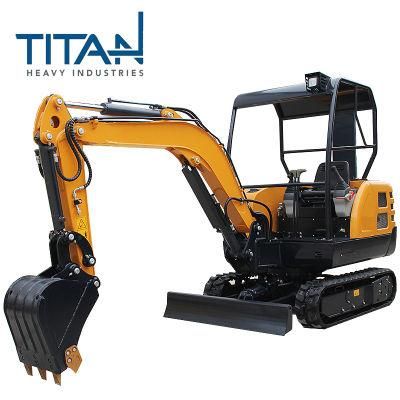 0.06cbm Mining TITANHI Nude in Container crawler excavator mini digger