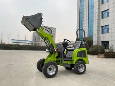 CE Approved 0.5ton Mini Electric Wheel Loader Small Loader with Pallet Forks