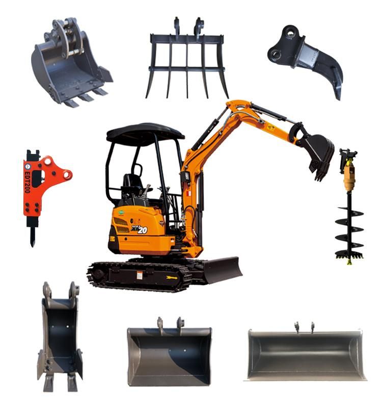 Rhinoceros Mini Excavator Xn20, Mini Crawler Excavators