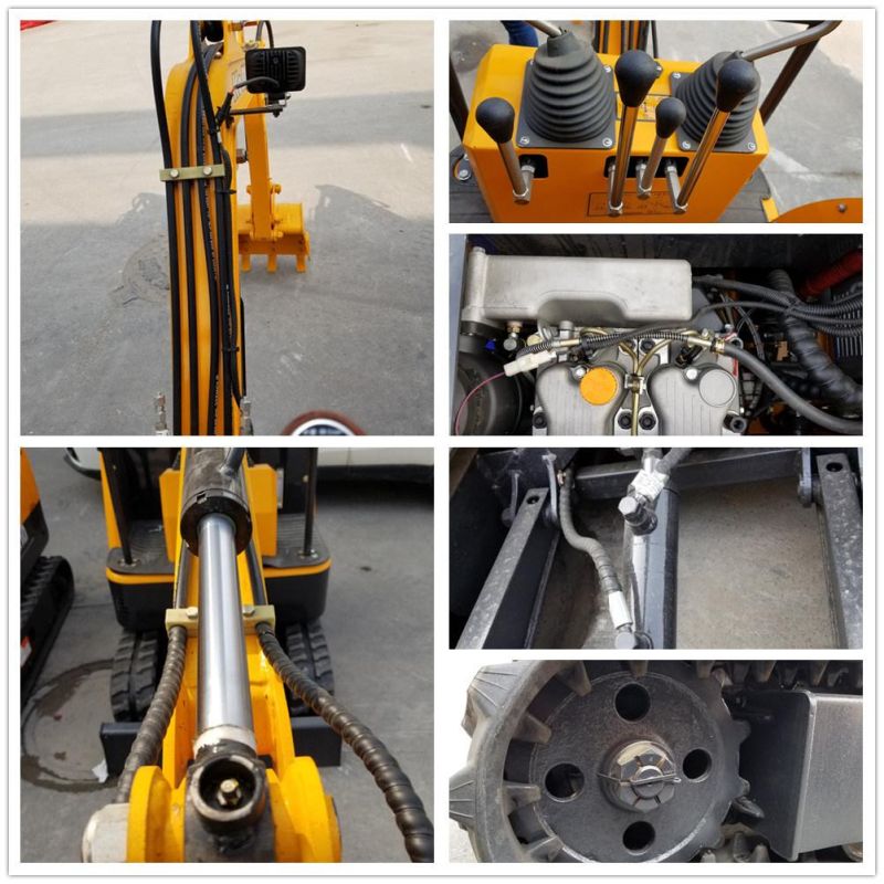 1t Crawler Type Hydraulic Excavator with Breaker Made in China