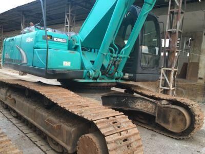 Used Kobelco Sk350 Crawler Excavator with Hydraulic Breaker Line and Hammer in Good Condition