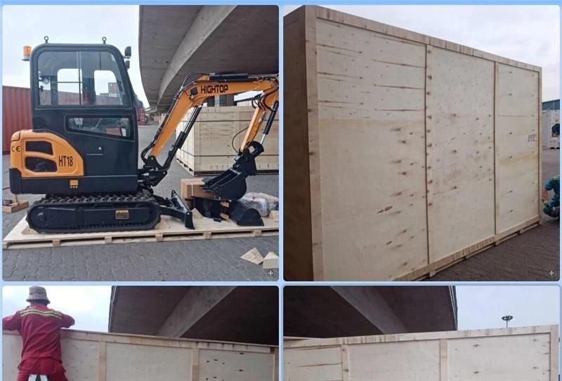 China Factory Supply Directly Ht20 Mini Crawler Excavator with Closed Cabin