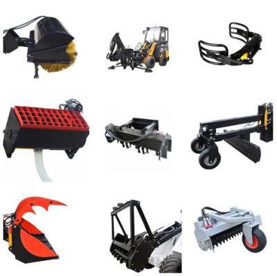 Skid Steer Wheel Loader Attachments Mulcher/Wood Chipper/Log Grapple/Stump Planer for Forestry